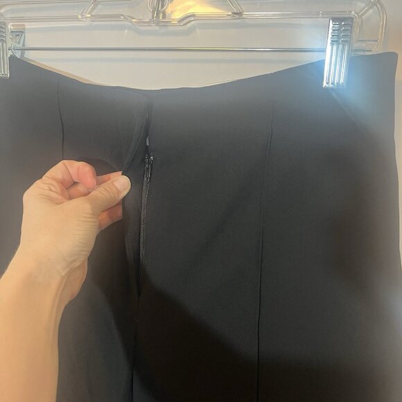 Express Women's Size 6 Wide Leg Dress Pants Black High Rise Zipper New - Picture 10 of 13